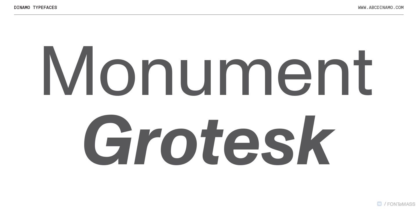 Fuente Monument Grotesk